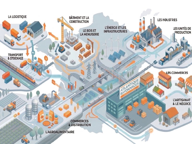 secteurs d'activité ATLANTIQUE RAYONNAGES